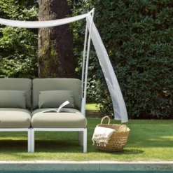 Komodo ombra 2 Canapé de jardin 2 places avec voile d'ombrage fabriqué en Italie> Fauteuil De Jardin
