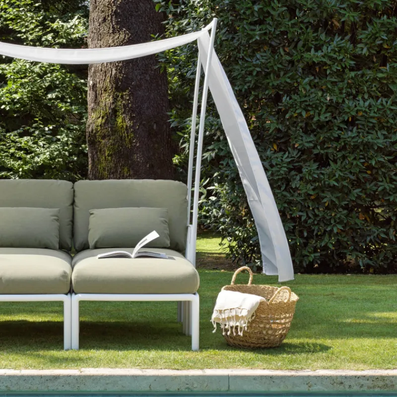 Komodo ombra 2 Canapé de jardin 2 places avec voile d'ombrage fabriqué en Italie> Fauteuil De Jardin