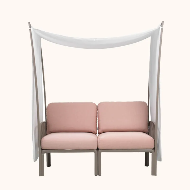 Komodo ombra 2 Canapé de jardin 2 places avec voile d'ombrage fabriqué en Italie> Fauteuil De Jardin