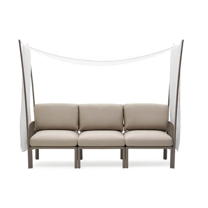 Komodo ombra 3 Canapé de jardin 3 places avec voile d'ombrage fabriqué en Italie> Fauteuil De Jardin