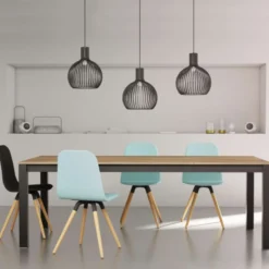 Cancio Kyoto Table extensible en stratifié et pieds en métal><noscript><img width=