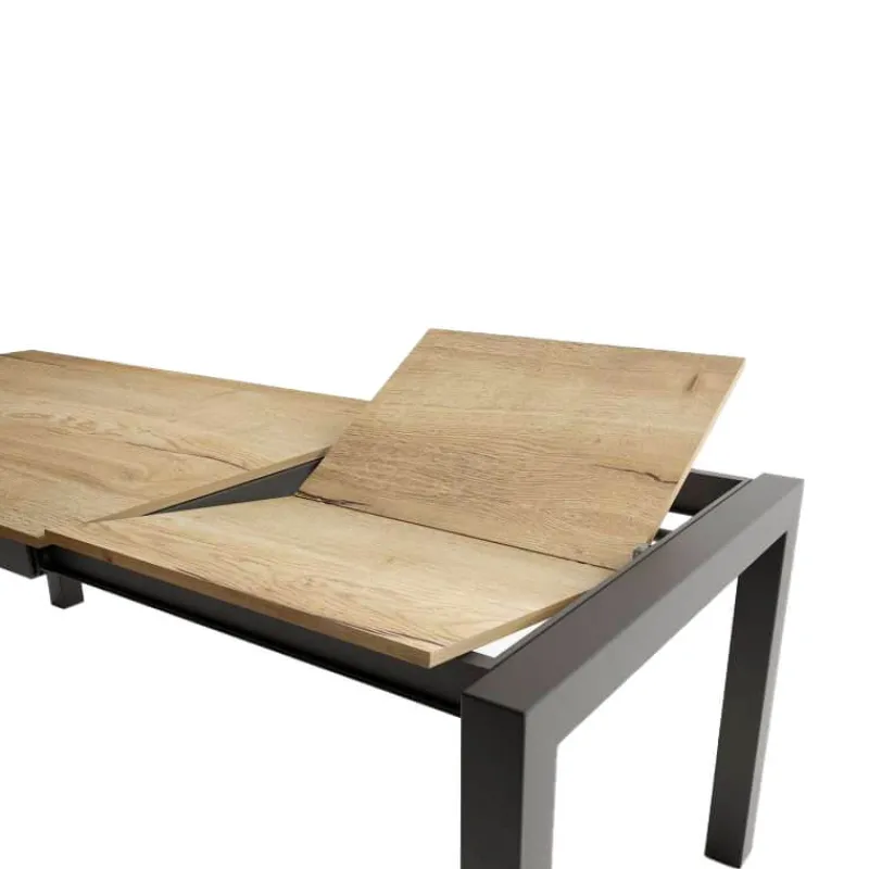 Cancio Kyoto Table extensible en stratifié et pieds en métal> Table De Salle à Manger