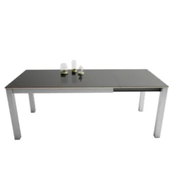 Cancio Kyoto Table rectangulaire en verre extensible> Table De Salle à Manger