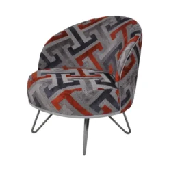 Paget Léa Fauteuil lounge design art déco avec pieds épingle fabrication française> Fauteuil De Salon