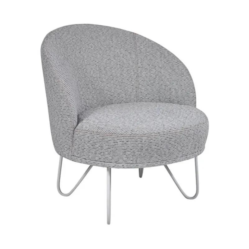 Paget Léa Fauteuil lounge design art déco avec pieds épingle fabrication française> Fauteuil De Salon