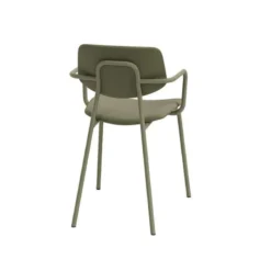 Perfecta Lago Chaise avec accoudoirs vintage rembourrée en simili> Chaise De Cuisine|Chaise De Salle à Manger