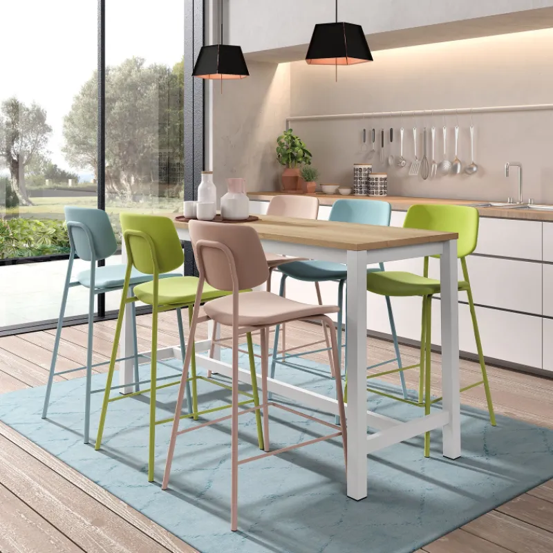 Perfecta Lago Tabouret snack vintage rembourré en simili fabriqué en Belgique> Tabouret Snack (assise +/- 65 Cm)|Tabouret De Bar (assise +/- 80 Cm)