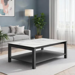 Cancio Lakera mini Table basse tendance en dekton et en acier> Table De Salon