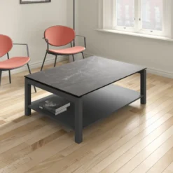 Cancio Lakera mini Table basse tendance en dekton et en acier><noscript><img width=