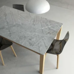 Cancio Lakera Table en Dekton avec pieds en bois massif><noscript><img width=