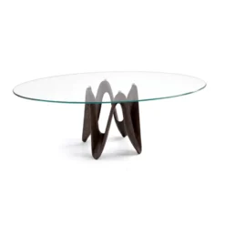 Sovet Italia Lambda Sovet® Table ovale design en verre> Table De Salle à Manger