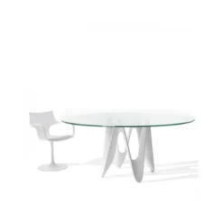 Sovet Italia Lambda Sovet® Table ovale design en verre> Table De Salle à Manger