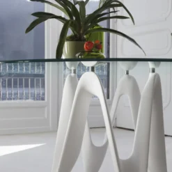 Sovet Italia Lambda Sovet® Table ronde design en verre><noscript><img width=