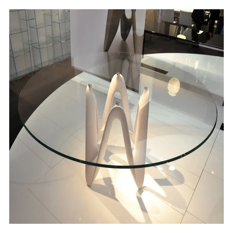 Sovet Italia Lambda Sovet® Table ronde design en verre> Table De Salle à Manger
