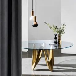Sovet Italia Lambda Sovet® Table ronde design en verre><noscript><img width=