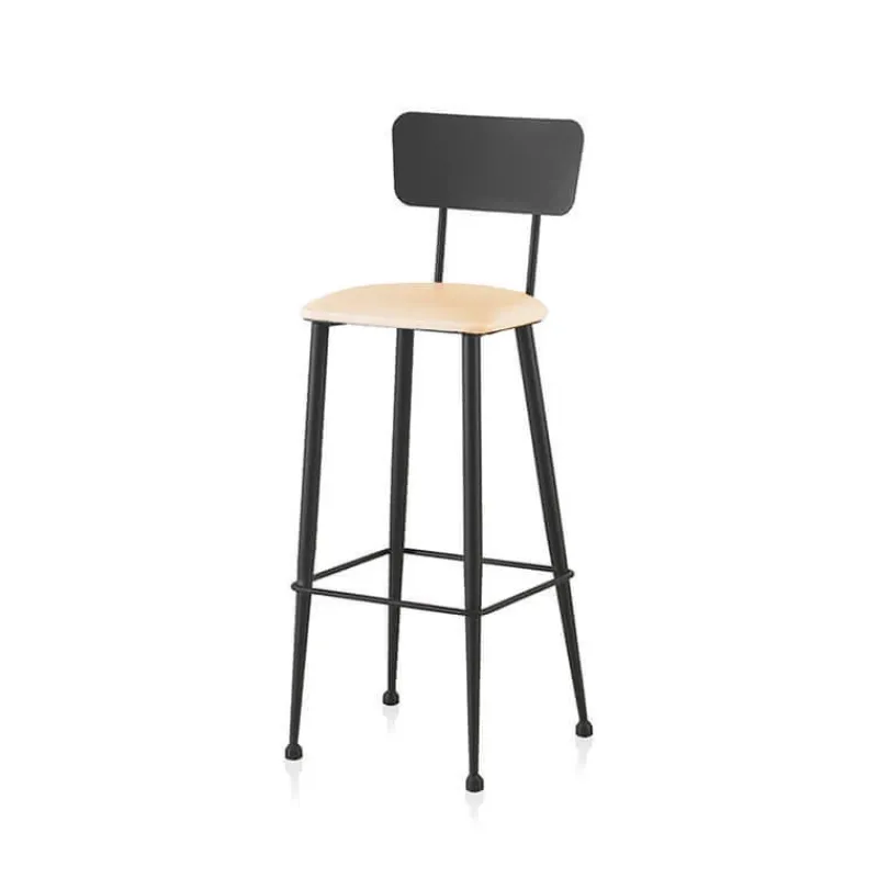 Jayso Lanuza Tabouret haut pour cuisine en métal et assise rembourrée> Tabouret Snack (assise +/- 65 Cm)|Tabouret De Bar (assise +/- 80 Cm)