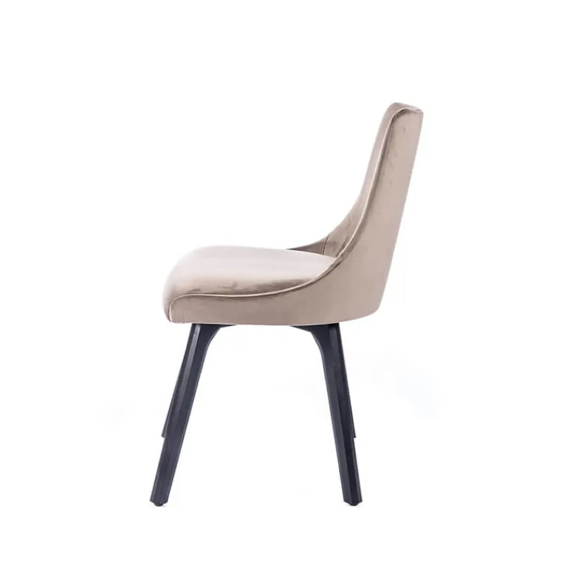 Sessio Lars Chaise cocooning en tissu et pieds en bois> Chaise De Salle à Manger|Chaise Salon