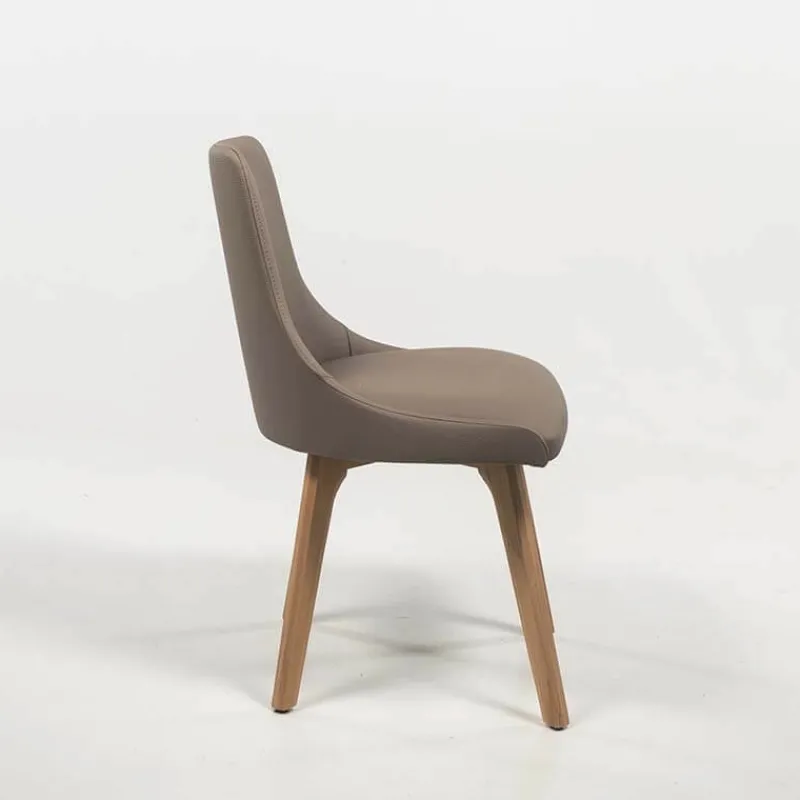 Sessio Lars Chaise de salle à manger vintage avec pieds en bois> Chaise De Cuisine|Chaise De Salle à Manger