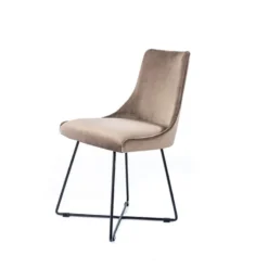 Sessio Lars Chaise design en tissu et pieds filaires en métal><noscript><img width=