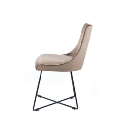 Sessio Lars Chaise design en tissu et pieds filaires en métal><noscript><img width=