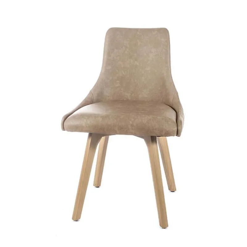 Sessio Lars line Chaise matelassée avec pieds en bois massif> Chaise De Cuisine|Chaise De Salle à Manger
