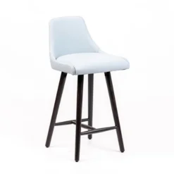 Sessio Lars Tabouret snack rembourré avec pieds bois> Tabouret Snack (assise +/- 65 Cm)|Tabouret De Bar (assise +/- 80 Cm)