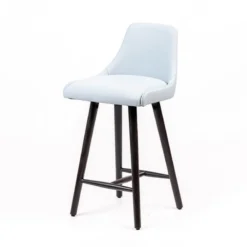 Sessio Lars Tabouret snack rembourré avec pieds bois> Tabouret Snack (assise +/- 65 Cm)|Tabouret De Bar (assise +/- 80 Cm)