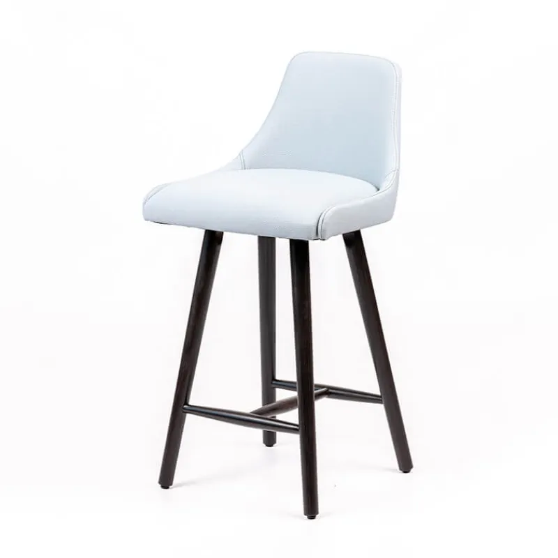 Sessio Lars Tabouret snack rembourré avec pieds bois> Tabouret Snack (assise +/- 65 Cm)|Tabouret De Bar (assise +/- 80 Cm)