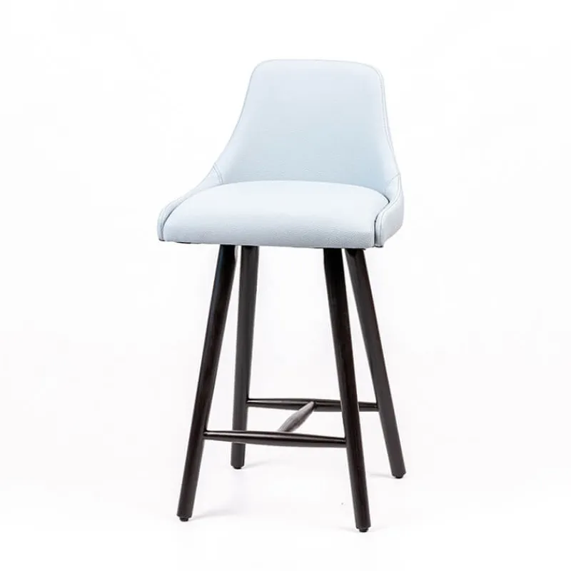 Sessio Lars Tabouret snack rembourré avec pieds bois> Tabouret Snack (assise +/- 65 Cm)|Tabouret De Bar (assise +/- 80 Cm)