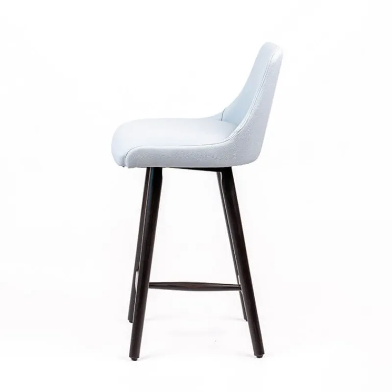 Sessio Lars Tabouret snack rembourré avec pieds bois> Tabouret Snack (assise +/- 65 Cm)|Tabouret De Bar (assise +/- 80 Cm)