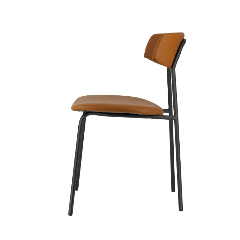 Perfecta Lazio Chaise belge style rétro en simili avec pieds en métal> Chaise De Cuisine|Chaise De Salle à Manger