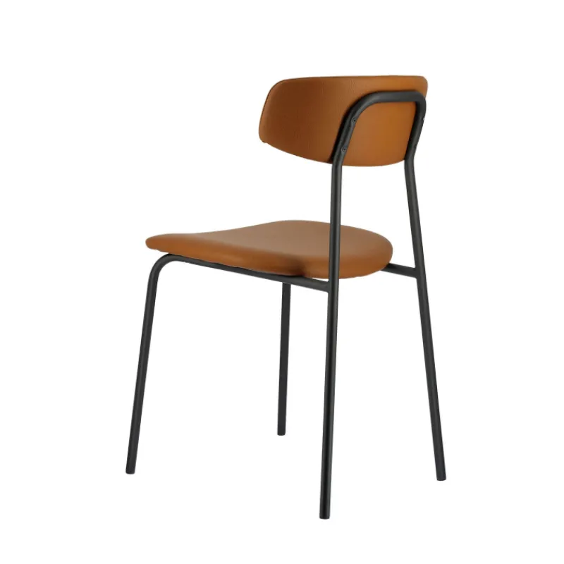 Perfecta Lazio Chaise belge style rétro en simili avec pieds en métal> Chaise De Cuisine|Chaise De Salle à Manger