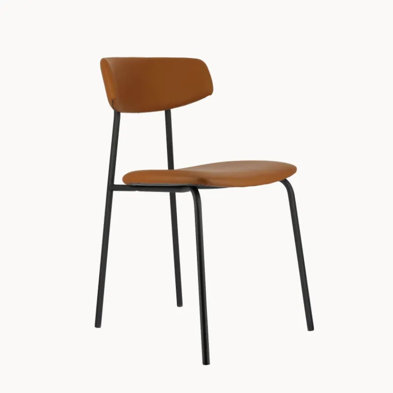 Perfecta Lazio Chaise belge style rétro en simili avec pieds en métal> Chaise De Cuisine|Chaise De Salle à Manger