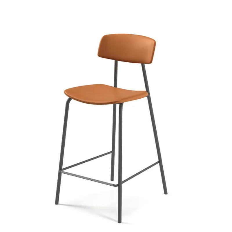Perfecta Lazio Tabouret snack style rétro en simili fabriqué en Belgique> Tabouret Snack (assise +/- 65 Cm)|Tabouret De Bar (assise +/- 80 Cm)