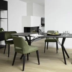 Mobitec Lena ® Chaise ajourée en tissu et pieds bois style moderne><noscript><img width=