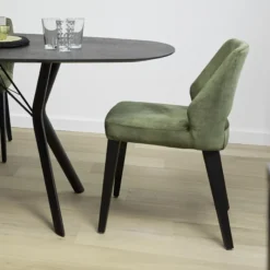 Mobitec Lena ® Chaise ajourée en tissu et pieds bois style moderne><noscript><img width=