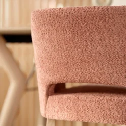 Mobitec Lena ® Tabouret snack en tissu avec accoudoirs et pieds en bois><noscript><img width=