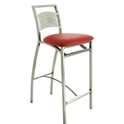 Carrier Liane ® Tabouret snack en synthétique et métal dossier motif style industriel> Tabouret Snack (assise +/- 65 Cm)|Tabouret De Bar (assise +/- 80 Cm)