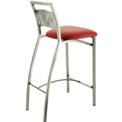 Carrier Liane ® Tabouret snack en synthétique et métal dossier motif style industriel> Tabouret Snack (assise +/- 65 Cm)|Tabouret De Bar (assise +/- 80 Cm)