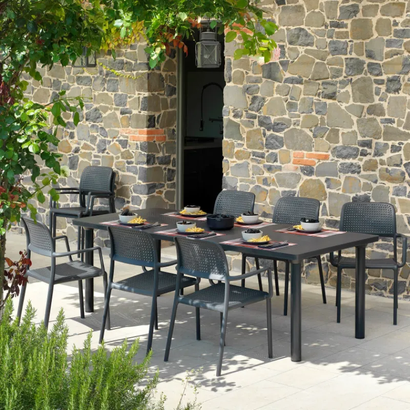 Libeccio Table de jardin extensible en polypropylène et aluminium> Table De Jardin