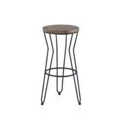 Jayso Lisboa Tabouret haut sans dossier design industriel><noscript><img width=