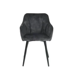 LisonFauteuil cosy en tissu avec pieds en métal><noscript><img width=