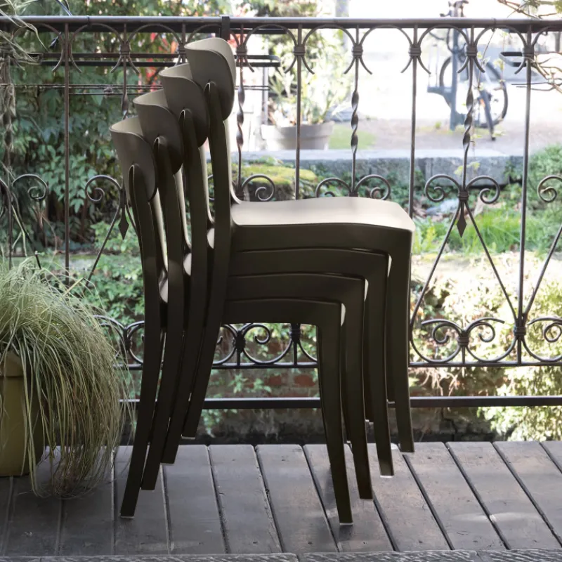 Locanda Connubia© Chaise de jardin empilable en polypropylène> Chaise De Jardin