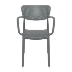 Loft Chaise moderne avec accoudoirs en polypropylène micro perforé><noscript><img width=