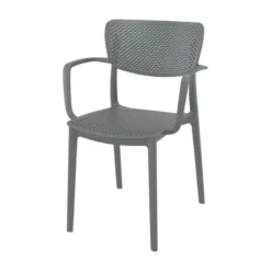 Loft Chaise moderne avec accoudoirs en polypropylène micro perforé><noscript><img width=