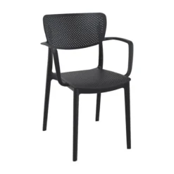 Loft Chaise moderne avec accoudoirs en polypropylène micro perforé><noscript><img width=
