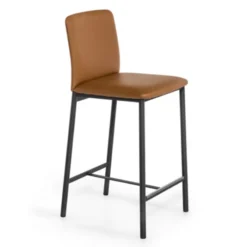 Perfecta Loft Tabouret snack contemporain en simili et métal><noscript><img width=