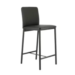 Perfecta Loft Tabouret snack contemporain en simili et métal><noscript><img width=