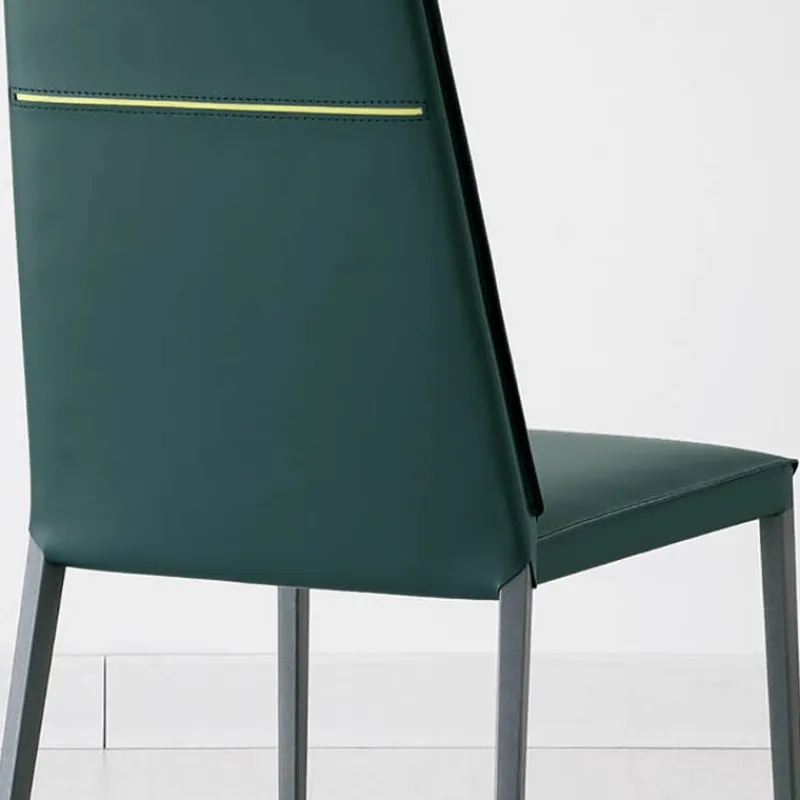 Airnova Lolas S Chaise en croûte de cuir fabrication italienne avec liseré> Chaise De Salle à Manger