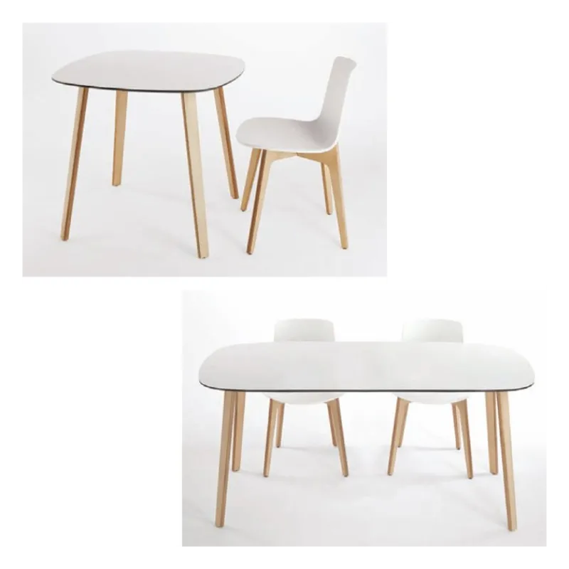 Enea Lottus ® Chaise design en polypropylène et pieds bois> Chaise De Cuisine|Chaise De Salle à Manger